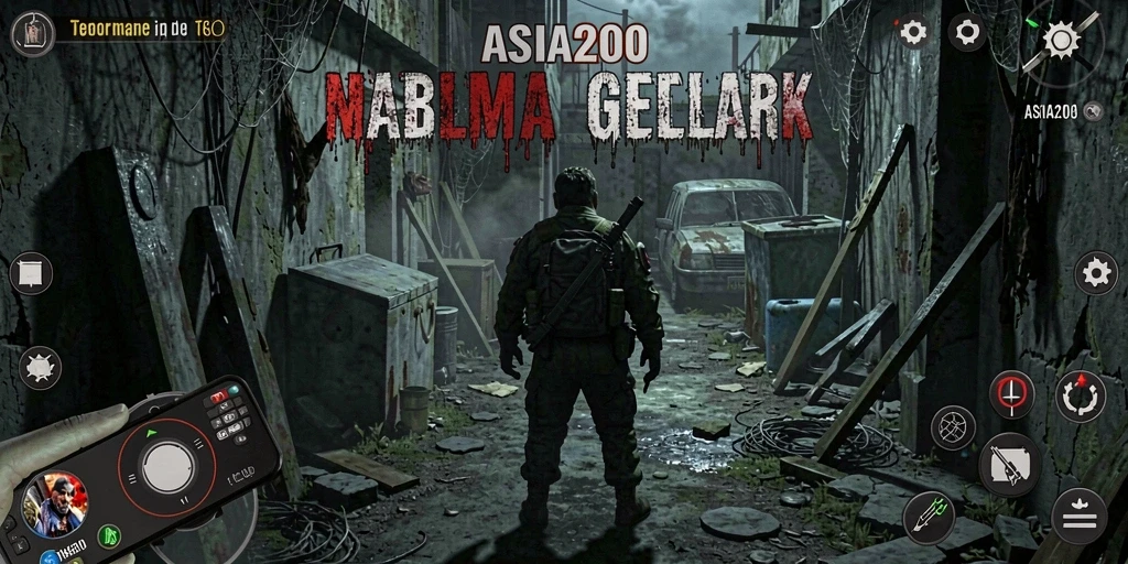 Screenshot gameplay ASIA200 menampilkan suasana menakutkan dan mencekam.