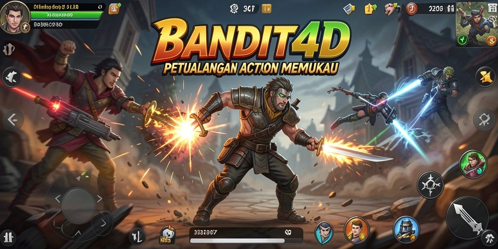 Tampilan gameplay BANDIT4D yang seru dan mendebarkan.