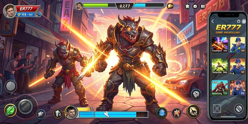 Tampak seru dalam gameplay arcade dengan berbagai rintangan dan tantangan.