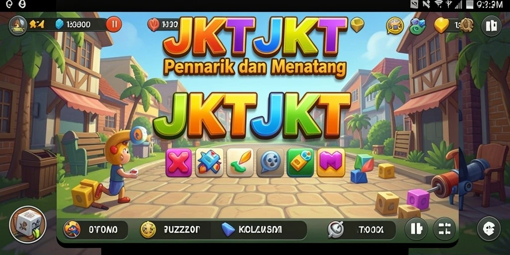 Screenshot <strong>JKTJKT</strong> menampilkan gameplay puzzle yang menarik dan menantang.