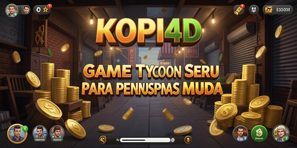 Screenshot KOPI4D menampilkan keseruan gameplay di kedai kopi.