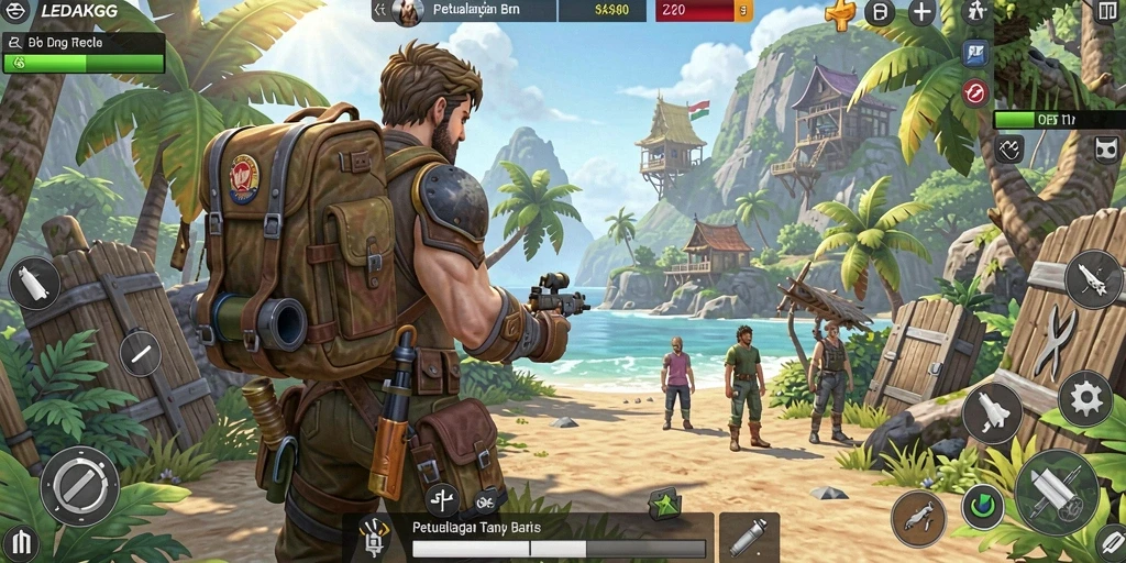 Tampilan menakjubkan dari gameplay Open World di LEDAKGG.