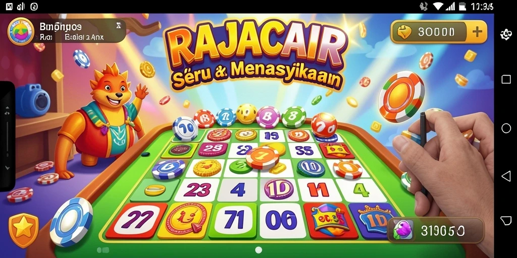 Tampilan gameplay Bingo yang menarik dan interaktif.