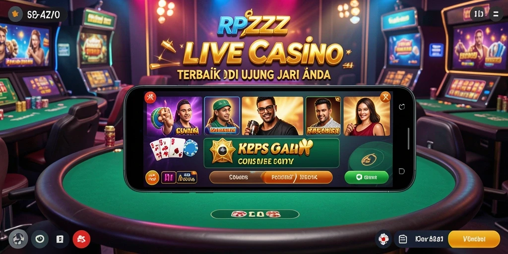 Tampilan gameplay Live Casino yang mengasyikkan di RPZZZ.