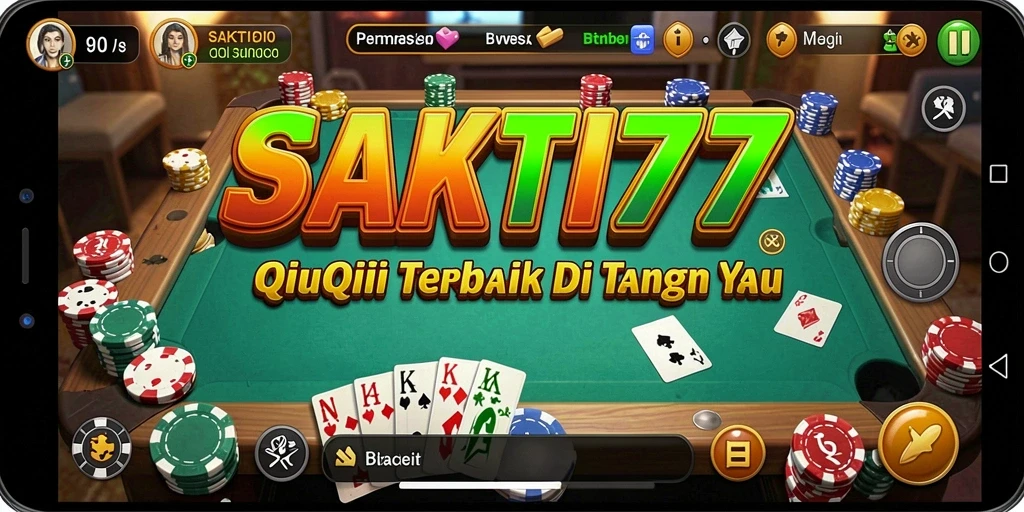 Screenshot utama SAKTI77 menampilkan grafik permainan QiuQiu yang menawan.